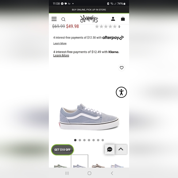 NWOT gray Unisex old skool Vans skater sneaker. These are gray with suede toe. - Picture 8 of 8